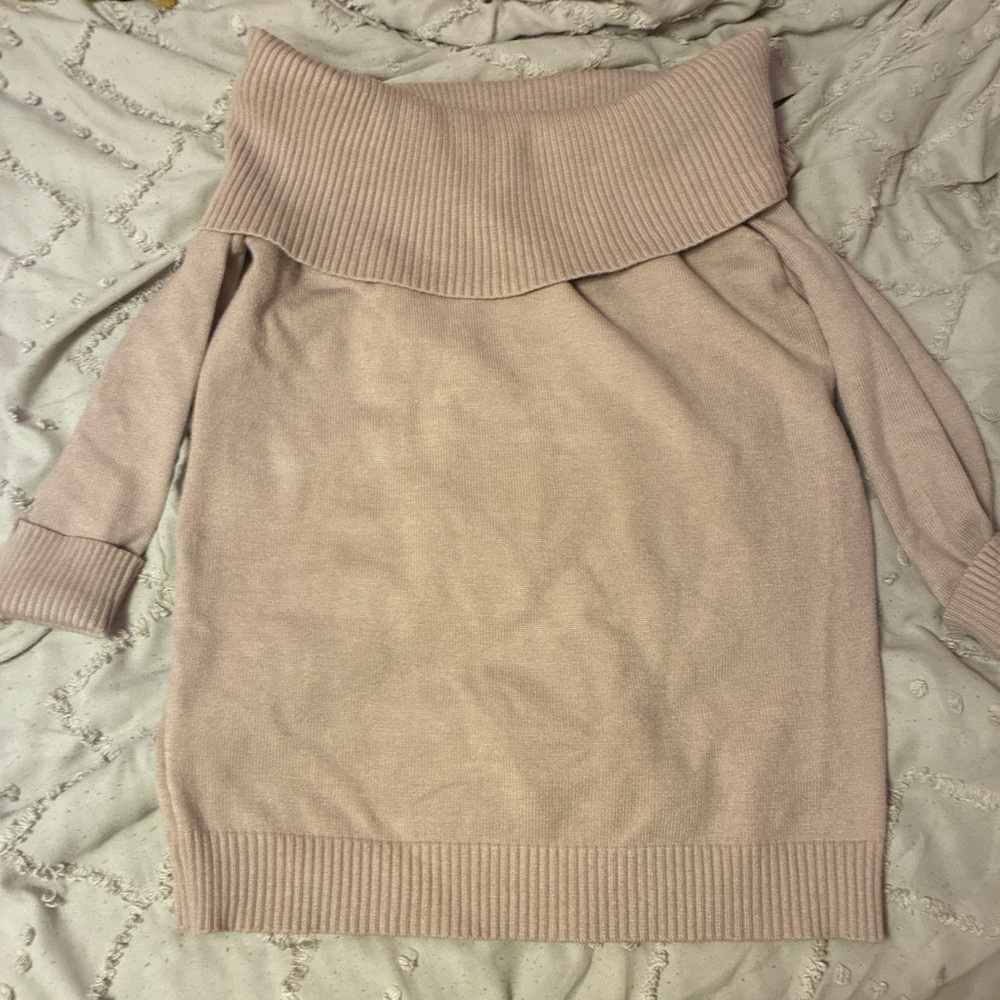 J for Justify Off-Shoulder Sweater - Soft Pink